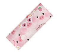 Cartoon Cute Pink Pig stampato yoga mat bulk spessore 1 mm per esterno antiscivolo, con nastro di stoccaggio tappetino yoga para ejercicio 180,3 x 66 cm