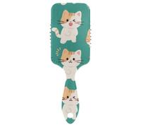 Cartoon Cute White Cat liscio cuoio capelluto massaggiatore capelli Progettato massaggio cuoio capelluto per capelli corti con manico ergonomico cepillos para cabello