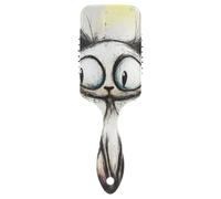 Cartoon Cute White Funny Devon Cat spazzola per capelli curva delicata progettata massaggio cuoio capelluto per diradare i capelli con manico ergonomico cepillo para cabello