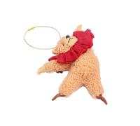 Cartoon Dancing Bear Doll Unique Car Ornament Bear Car Pendant Bear Bag Pendant Plush Material Gift for Animal Lover Multicolor