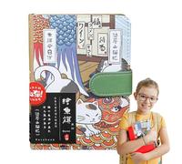 Cartoon Diary - 4.13*5.75*0.79 Inches Cartoon Cat Notebook | Cat Diary Series Magnetic Notebook | Sketchbook Diaries Notepad Travel Notebooks for Cats Lover Gift, Drawing and Doodling