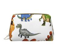 Cartoon Dinosaur Immagini Stampato Trucco Bag per le Donne Portatile In Pelle Make up Bag Viaggio Zipper Cosmetici Borse Organizzatore