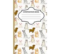 Cartoon Dog Breeds Composition Notebook: Cute Dog Themed Notebook | Perfect for Dog Lovers | Kids, Teens, and Adults | 5x8 inches | 100 Lined Pages | Matte
