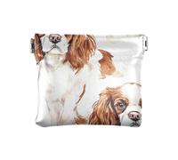 Cartoon Dogs White Donna In Pelle Moneta Cambia Borsa Impermeabile Gioielli Organizer per Le Donne, Cartoon Dogs Bianco, 4.33"(L) x 3.74"(W) x 0.39"(H), classico