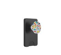 Cartoon Doodle squali simpatico mostro marino modello di PopSockets PopWallet per MagSafe