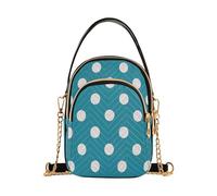 Cartoon Dot Green trendy donna crossbody con multi tasche borse a mano per le madri