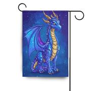 Cartoon Dragon Royal Blue bandiere di Giardino bandiere all'aperto & banner per la decorazione del portico 28x40 double sided