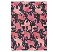Cartoon Elephant Rosa Infant Car Seat Cover,Quick-Check Drape | Coprisedile per auto per bambini, cinghie regolabili, copertura completa, semplice da attaccare per commissioni pubbliche