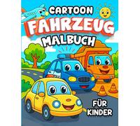 Cartoon Fahrzeug Malbuch