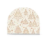 Cartoon Fantasy Gold Christmas Pinetree Acrilico fioritura portatovaglioli per tavolo, cucina freestanding tavolo tovagliolo dispenser arredamento casa per esterni, sala da pranzo