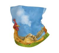 Cartoon Farmyard Chicken Family Antivento Sciarpa A Mezza Faccia Antiscivolo Fascia per Capelli Protezione del Viso per Donna Yoga Arrampicata
