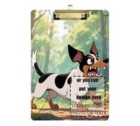 Cartoon Feroce Bassotto Cani Personalizzare Bulk Appunti Impermeabile per Calcio Softball Coaching Dimensioni 9 x 12
