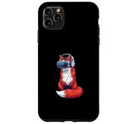 Cartoon Fox Gamer in VR Headset Giocoso Nerd Custodia per iPhone 11 Pro Max
