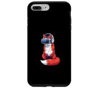 Cartoon Fox Gamer in VR Headset Giocoso Nerd Custodia per iPhone 7 Plus/8 Plus