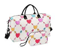 Cartoon freccia cuore decorativo viaggio borsa a mano Tote Bag con cinghia regolabile per allenamento multifunzionale bulto de para Hombre