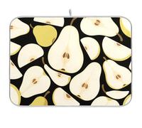 Cartoon Fresh Fruit Pere Dryer Tappetino da cucina scolapiatti vassoio grande tappetino di asciugatura 18 x 24