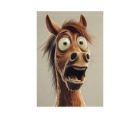 Cartoon Funny Horse Paura piccole bandiere all'aperto decorativo chritmas banner per la decorazione del portico 28x40 double sided