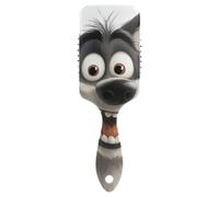 Cartoon Funny Wolf Happy anti statica salone spazzola per capelli Progettato testa massaggiatore cuoio capelluto per capelli lisci con manico ergonomico cepillo para cabello de mujer