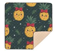 Cartoon FUUNY ananas morbido imbottito tappetino da gioco pieghevole per pavimento portatile pieghevole pancia tappetino per bambino bambino, 127 x 127 cm tapete de gimnasio para