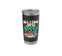 Cartoon Geology Rock Collector Tutto ciò che mi interessa sono le mie rocce Bicchiere termico in acciaio inox doppia parete