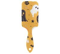 Cartoon Ghosts Zucca Scheletri Pipistrelli Arancione spazzola per capelli amichevole per gli uomini Progettato massaggio cuoio capelluto per capelli sottili con manico ergonomico cepillo para cabello