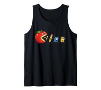 Cartoon Giant Apple Mangiare Forniture Scolastiche Canotta