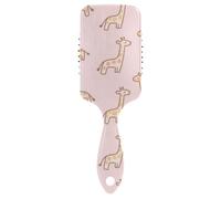 Cartoon Giraffe Rosa spazzola delicata per gli uomini Progettato massaggio cuoio capelluto per capelli spessi con manico ergonomico cepillos para cabello