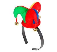 CARTOON GROUP CERCHIETTO CON MINI CAPPELLO GIULLARE ACCESSORI PER ABITO VESTITO TRAVESTIMENTO CARNEVALE COSPLAY - 09565