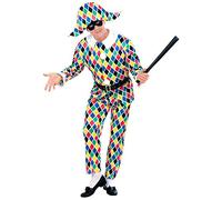 CARTOON GROUP COSTUME VESTITO ABITO TRAVESTIMENTO CARNEVALE COSPLAY ADULTO - ARLECCHINO - 5779