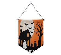 Cartoon Halloween Feed Me Candy Decorazioni di Halloween appeso banner in tessuto con asta telescopica divertente banner festa banner e decorazioni per porte, pareti, finestre, giardini, cantiere