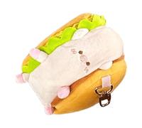 Cartoon Hog Sandwich Purse, Cute Tiny Wallet for Small Change, Pocket Sized Cartoon Coin Holders, Adorable Cartoon Wallet Purse for Kids, Teens and Adults (Multicolor)