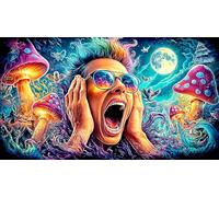 Cartoon image mixed graffiti Puzzle 1000 pezzi - Carta riciclata Gioco educativo & Relax Regalo per adulti e bambini 75x50/1000pcs