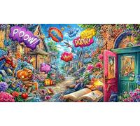 Cartoon image mixed graffiti Puzzle 1000 pezzi per adulti - Carta riciclata Regalo divertente & Gioco per la famiglia stimolante 38x52/1000pcs