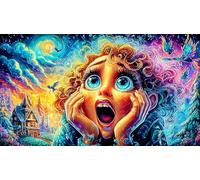 Cartoon image mixed graffiti Puzzle 1000 pezzi per adulti e bambini - Carta riciclata Sfida educativa Regalo 75x50/1000pcs