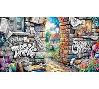 Cartoon image mixed graffiti Puzzle per adulti 1000 pezzi - Carta riciclata Gioco educativo & Relax Decorazione murale 38x26/1000pcs