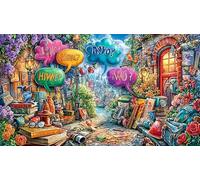 Cartoon image mixed graffiti Puzzle per adulti 1000 pezzi - Gioco educativo & Relax Idea regalo perfetta per adulti 38x52/1000pcs