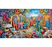 Cartoon image mixed graffiti Puzzle per adulti 1000 pezzi - Gioco educativo stimolante & Relax per adulti e bambini 38x52/1000pcs