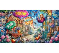 Cartoon image mixed graffiti Puzzle per adulti 1000 pezzi - Regalo divertente Gioco per la famiglia stimolante per adulti e bambini 38x52/1000pcs