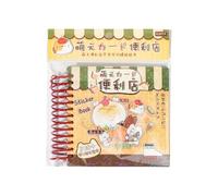 Cartoon Journaling Sticker Twin Wire Binding adesivi taccuini 42 fogli per prendere appunti scrapbooking diario planner fogli adesivi carta patinata