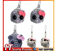 Cartoon Knitting Pendant Crochet Sad Hamster Meme Toy for Kids (No Music Dog)