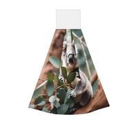 Cartoon koala asciugamano portatile appendibile, velluto super assorbente cucina asciugamano, bambini adulti bagno cucina appeso asciugamano