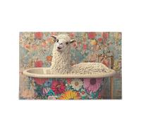 Cartoon lama retrò vasca da bagno puzzle puzzle di legno divertente giochi per adulti 1000 pezzi