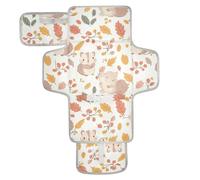 Cartoon Little Squirrel Carino Colore Chiaro Riutilizzabile Fasciatoio Portatile con Tasca in Tessuto Fasciatoio Portatile per Bambino Neonato Stazione di Viaggio Kit cambiadores de pa?ales para Bebes