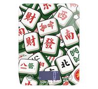 Cartoon Mahjong Green - Bilancia digitale impermeabile per alimenti, per cucina, 5 kg/5 g, per once e grammi, con 4 unità per preparare i pasti e arrostire dieta (batterie non incluse)