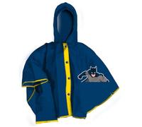 CARTOON Mantella pioggia Cavaliere Oscuro giacca impermeabile per bambini poncho con cappuccio e chiusura con bottoni