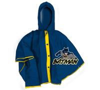 CARTOON Mantella pioggia compatibile per Batman giacca impermeabile per bambini poncho con cappuccio e chiusura con bottoni