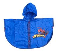 CARTOON Mantella pioggia Spiderman Marvel poncho con cappuccio e chiusura con bottoni giacca impermeabile per bambini