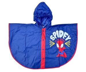 CARTOON Mantella pioggia Spidey Marvel impermeabile per bambini antipioggia antivento