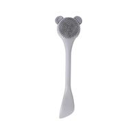 Cartoon Manual Face Cleanser Double Head Silicone Scrubber Cleansing Brush Massager for Wife Girlfriend Smooth and Gentle Facial Skin Care for Daily Use at Home Effective Skin Care Routine