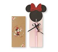 CARTOON Matita con Charm in Metallo Minnie Flower Disney in Confezione Articolo da cancelleria Regalo Cerimonie Feste